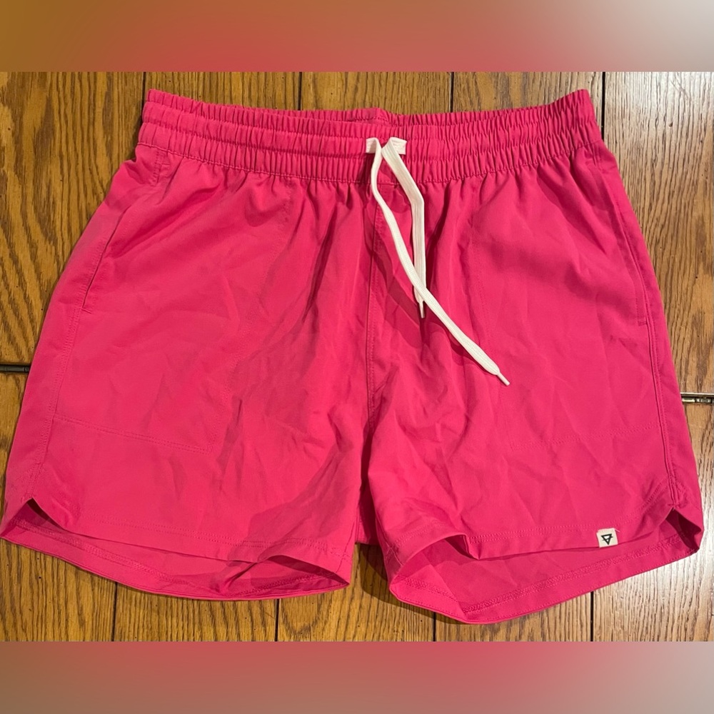 EUC Life Integrity Earth, hot pink shorts, size medium, tie front,hand pockets